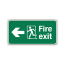 FIRE EXIT LEFT ARROW