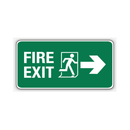FIRE EXIT RIGHT ARROW