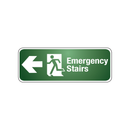 EMERGENCY STAIRS LEFT ARROW