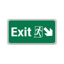 EXIT (DOWN RIGHT ARROW)