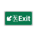EXIT (LEFT DOWN ARROW)