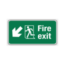 FIRE EXIT (DOWN LEFT ARROW)