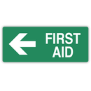 FIRST AID (LEFT ARROW)