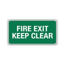 FIRE EXIT KEEP CLEAR