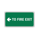 TO FIRE EXIT (LEFT ARROW)
