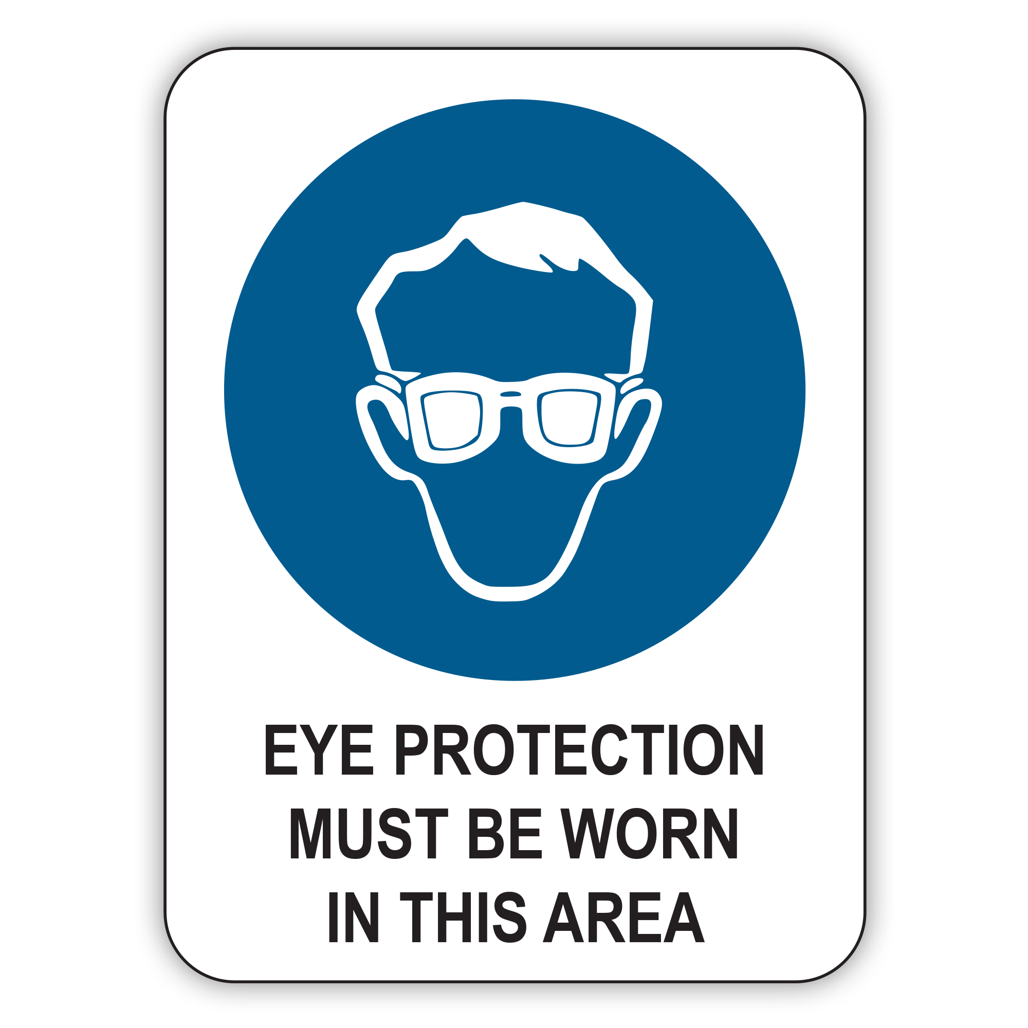 Buy Eye Protection Must Be Worn Sign Online | Custom Safety Signs ...