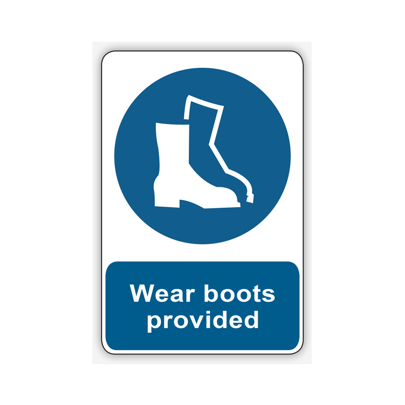 WEAR BOOTS PROVIDED