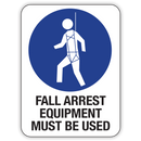 FALL ARREST EQUIPMENT MUST BE USED