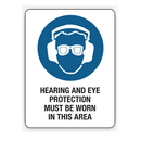 Hearing And Eye Protection Must Be Worn In This Area