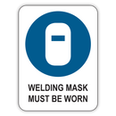WELDING MASK MUST BE WORN