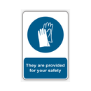 THEY ARE PROVIDED FOR YOUR SAFETY