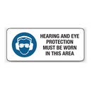 Hearing Protection Must Be Worn In This Area Signs: Option 2