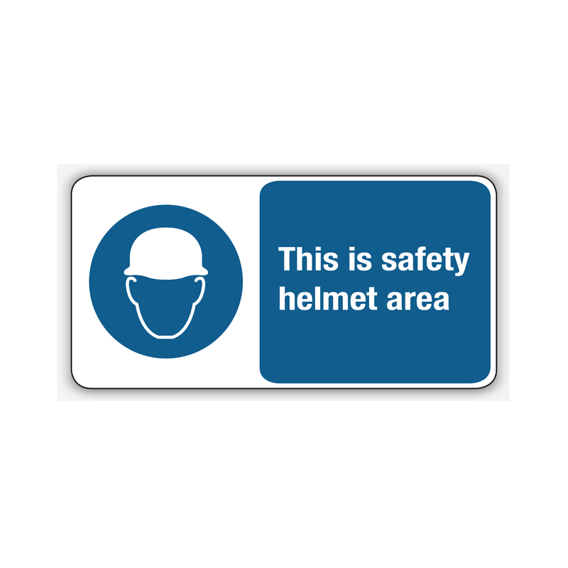 THIS IS SAFETY HELMET AREA