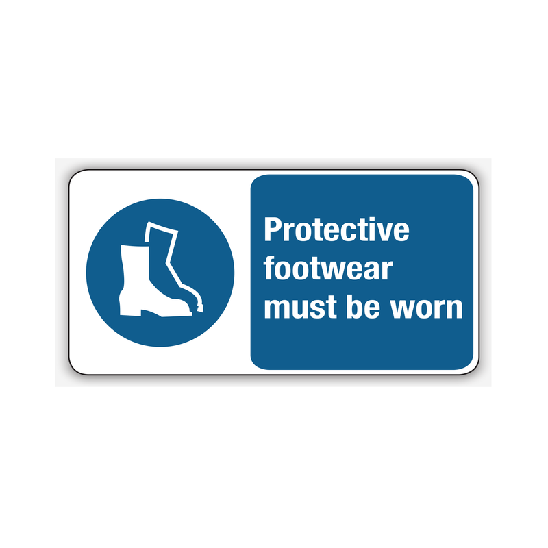 PROTECTIVE FOOTWEAR MUST BE WORN