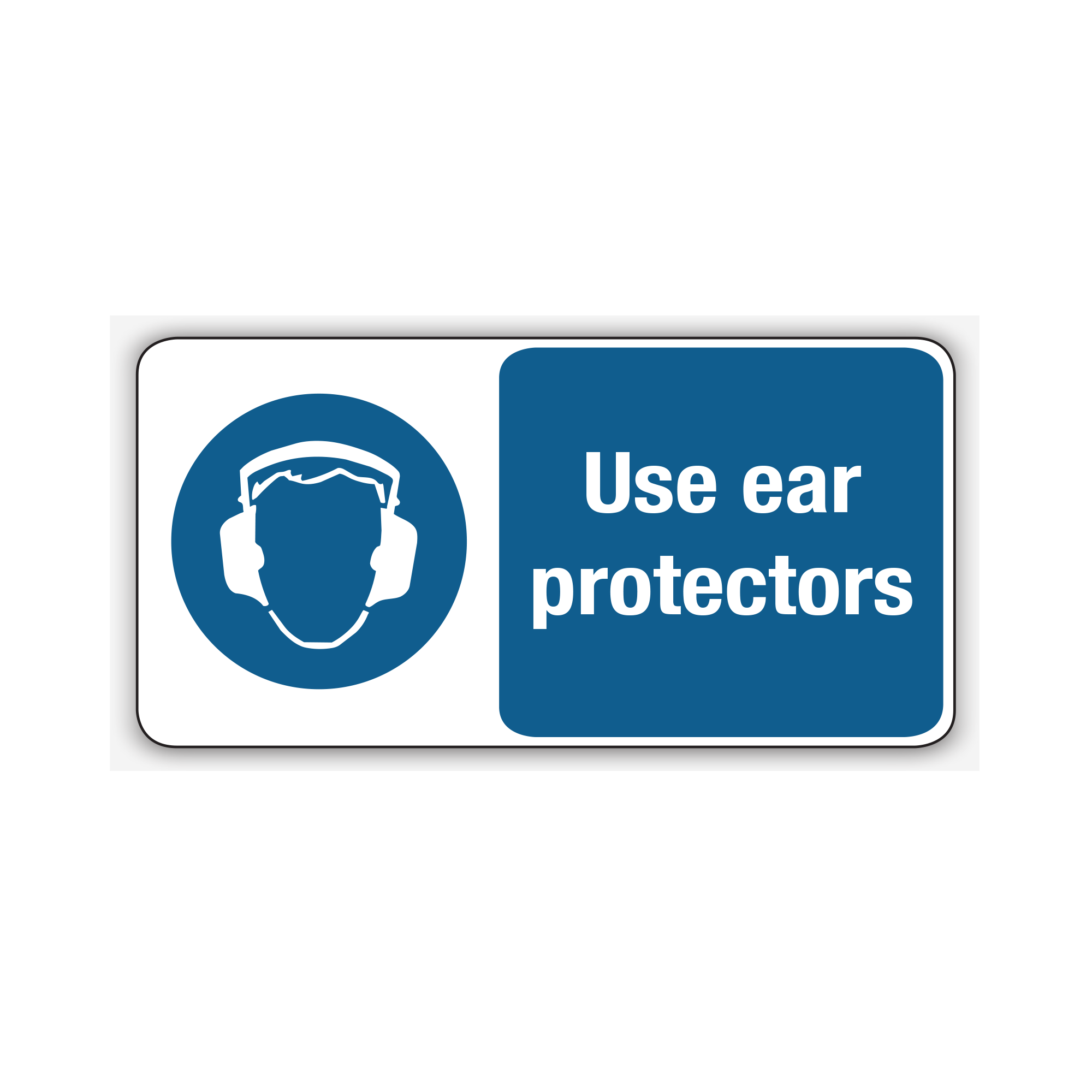 Buy USE EAR PROTECTORS IN THIS AREA Online | Custom Safety Signs ...