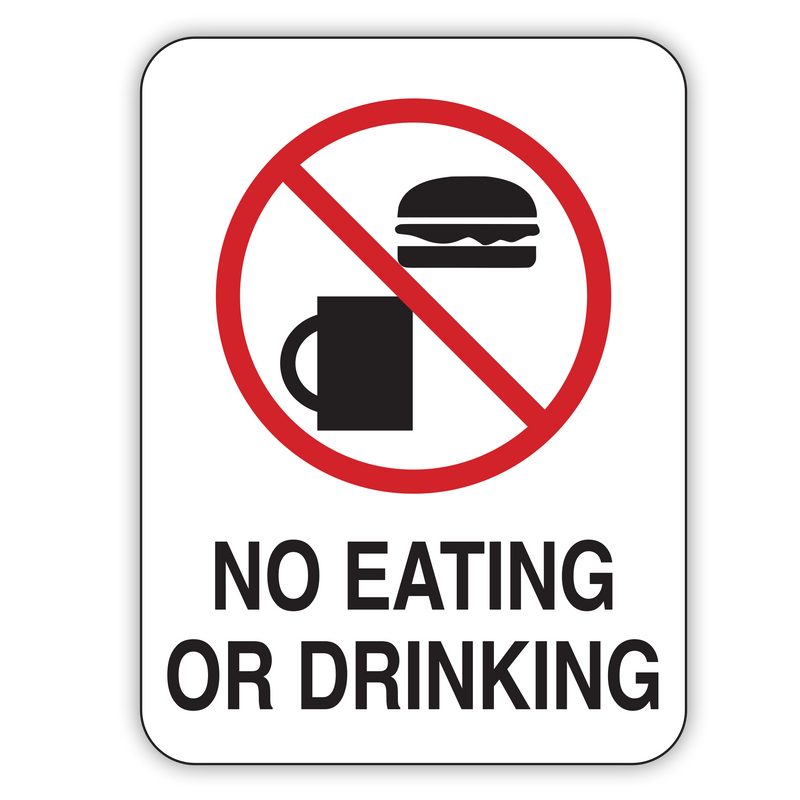 Stop Sign Eating System No Eating Sign