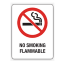 NO SMOKING FLAMMABLE SIGN