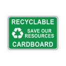 SAVE OUR RESOURCES CARDBOARD