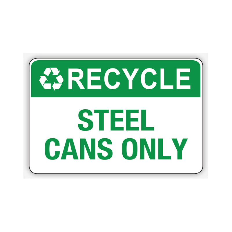 STEEL CANS ONLY