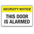 THIS DOOR IS ALARMED