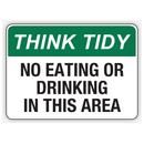 NO EATING OR DRINKING IN THIS AREA