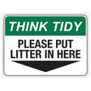 PLEASE PUT LITTER IN HERE