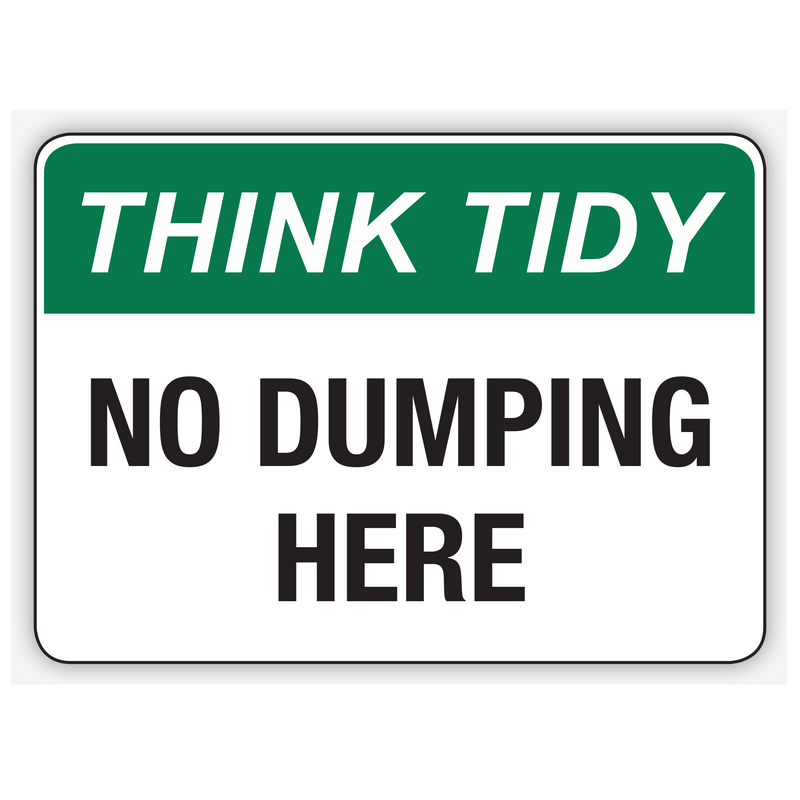NO DUMPING HERE